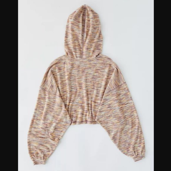 NEW Urban Outfitters Fleece Cropped Hoodie Sweatshirt Small - Picture 6 of 7